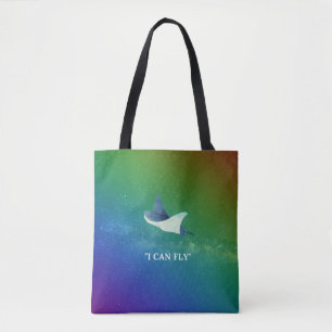 Flying Stingray Tote Bag