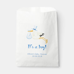 Flying Stork Baby Boy Favour Bags
