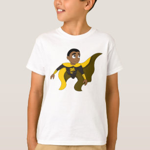 Flying superhero boy cartoon T-Shirt