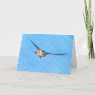 Flying Swallow Fine Art Notecard