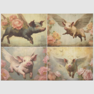 Flying Swine Tissue Paper