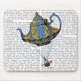 Flying Teapot 3 Blue and Yellow Mouse Mat