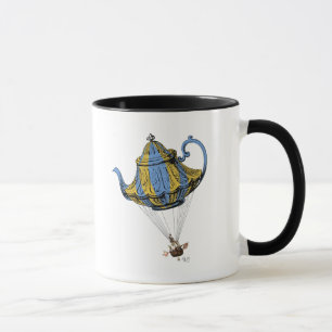 Flying Teapot 3 Blue and Yellow Mug