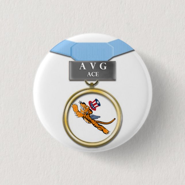 Flying Tigers AVG Ace button (Front)