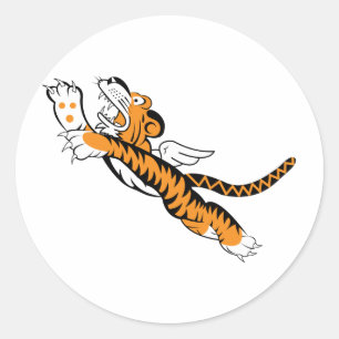 Flying Tigers Classic Round Sticker
