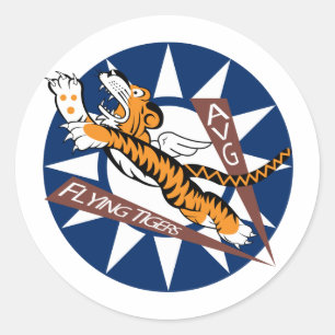 Flying Tigers Classic Round Sticker