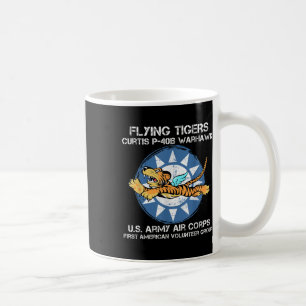 Flying Tigers Curtis P-40b Warhawk World War 2 Air Coffee Mug
