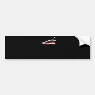 Flying Tigers Shark Mouth - Gifts For Shark Lover Bumper Sticker