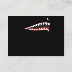 Flying Tigers Shark Mouth - Gifts For Shark Lover Enclosure Card