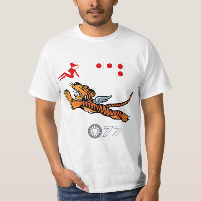 Flying Tigers WWII Nose Art T-Shirt (Front)