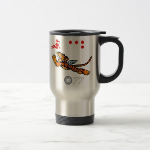 Flying Tigers WWII Nose Art Travel Mug