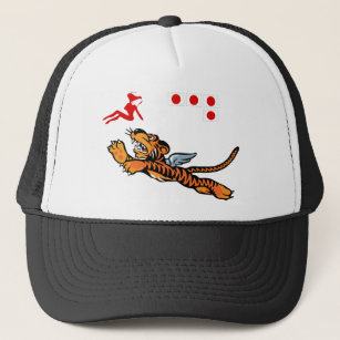 Flying Tigers WWII Nose Art Trucker Hat