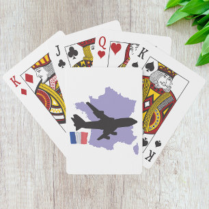 Flying To France Playing Cards