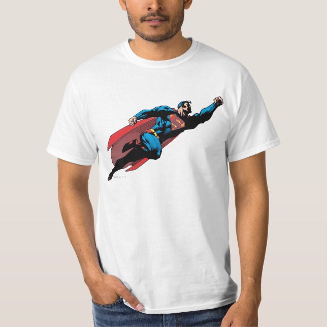 Flying to the right - Comic T-Shirt (Front)