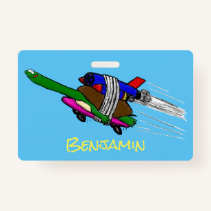 Flying tortoise ID badge