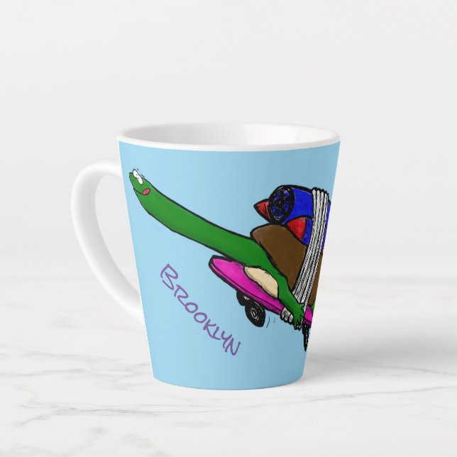 Flying tortoise latte mug (Left Angle)
