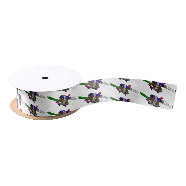Flying tortoise satin ribbon (Spool)