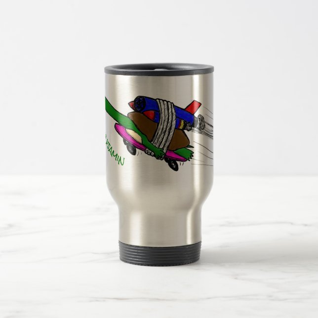Flying tortoise travel mug (Center)