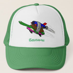 Flying tortoise trucker hat