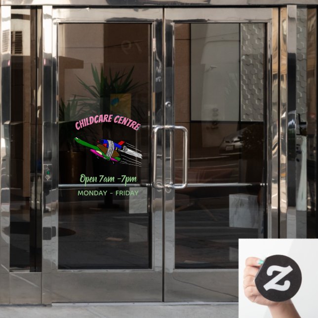 Flying tortoise window cling (Office Door)