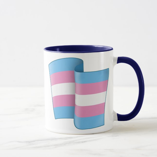Flying Trans Pride Mug (Right)