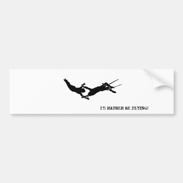 Flying Trapeze Bumper Sticker (Front)