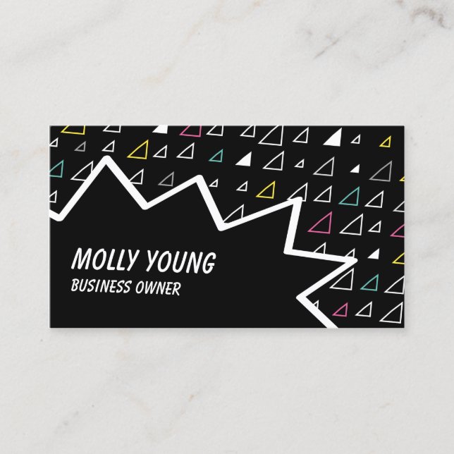 flying triangles business card (Front)