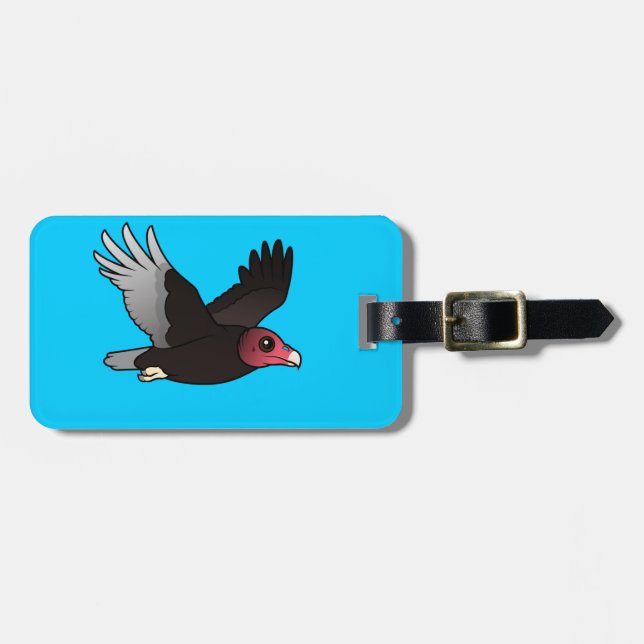 Flying Turkey Vulture Luggage Tag (Front Horizontal)