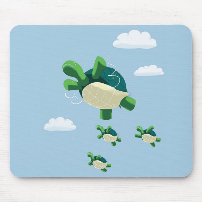 Flying turtle mouse mat (Front)