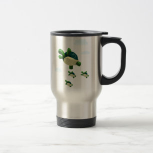 Flying turtle travel mug