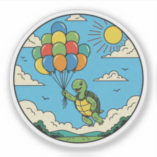 Flying Turtle with Balloons - Dream Big Adventure