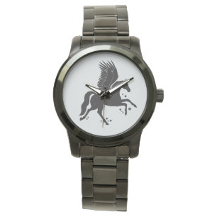 Flying Unicorn, Pegacorn, in Silhouette Watch