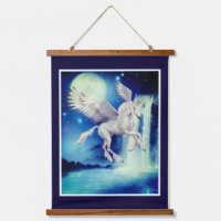Flying Unicorn Waterfall Fantasy Horse