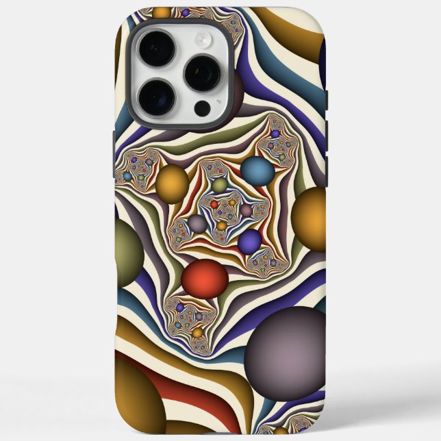 Flying Up, Colourful, Modern, Abstract Fractal Art Case-Mate iPhone Case (Back)