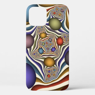 Flying Up Colourful Modern Abstract Fractal Art iPhone 12 Pro Case