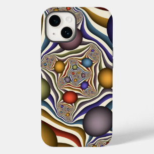 Flying Up Colourful Modern Abstract Fractal Art Case-Mate iPhone 14 Case