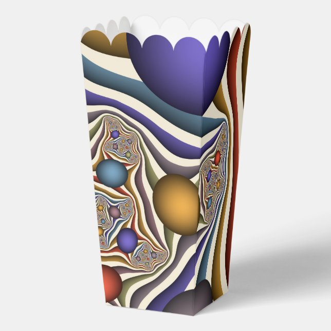 Flying Up, Colourful Modern Abstract Fractal Art Favour Box (Front)