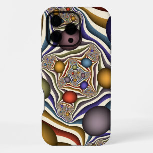 Flying Up, Colourful, Modern, Abstract Fractal Art iPhone 16 Pro Max Case