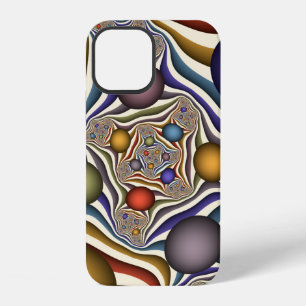 Flying Up Colourful Modern Abstract Fractal Art iPhone 12 Case