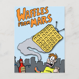 Flying Waffles from Mars! Postcard