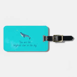 Flying Whale Luggage Tag