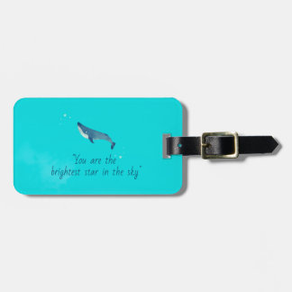 Flying Whale Luggage Tag