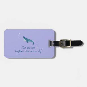 Flying Whale Luggage Tag