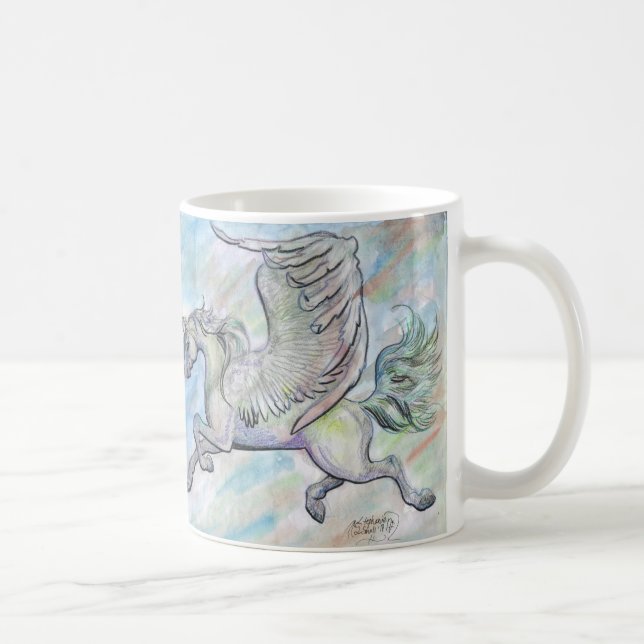 Flying Winged Unicorn Mug (Right)