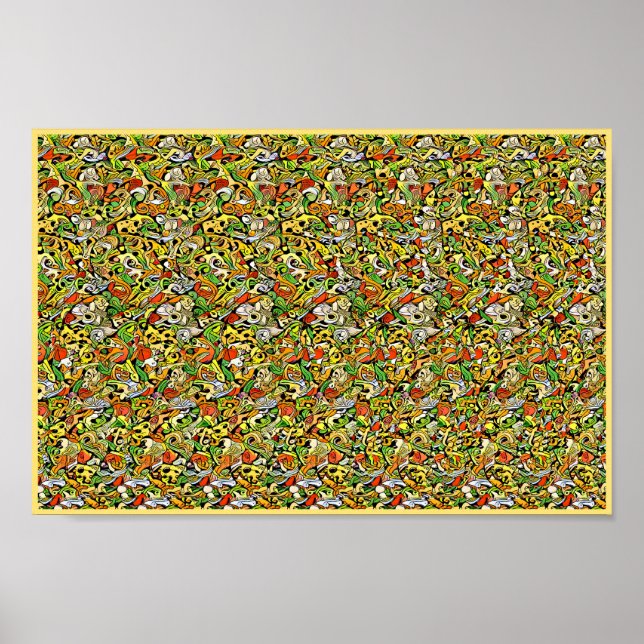 Flying Witch and her Cat - Hidden 3D print (Front)