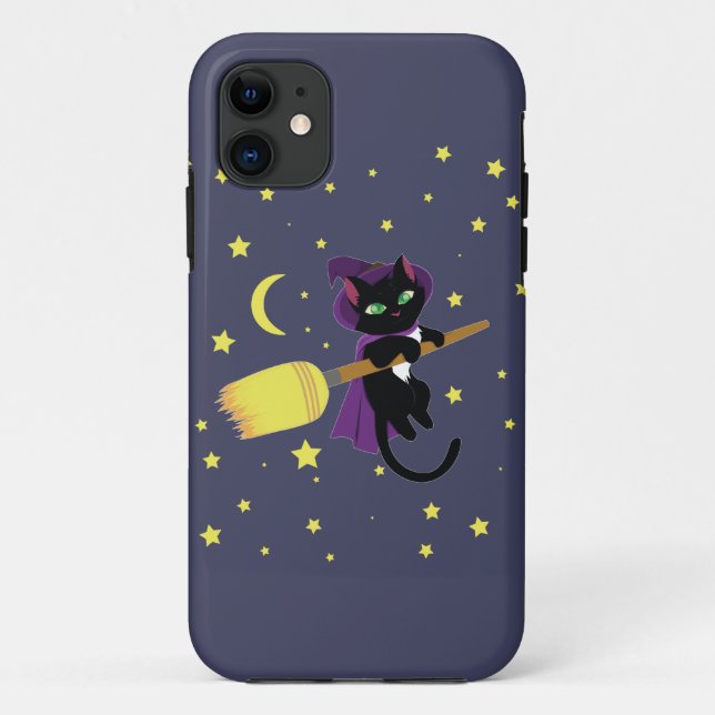 Flying Witch Cat Case-Mate iPhone Case (Back)