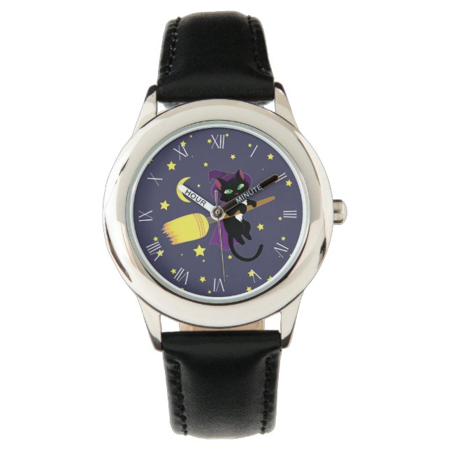 Flying Witch Cat Watch (Front)