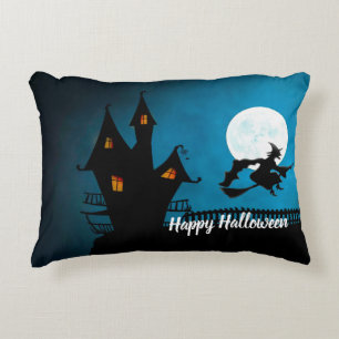 Flying Witch Decorative Cushion