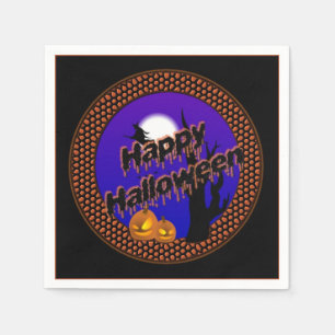 Flying Witch Halloween Napkins