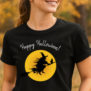 Flying Witch Halloween T-Shirt